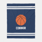 Fun Basketball individuell angepasst Fleecedecke (Vorderseite)