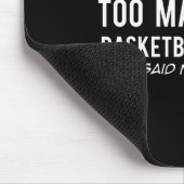 Fun Basketball Karten Sammlergeschenk Mousepad (Ecke)