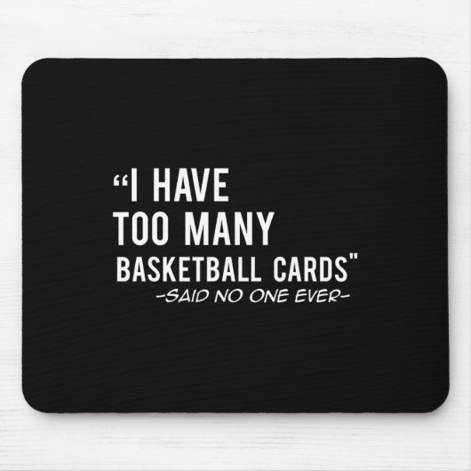 Fun Basketball Karten Sammlergeschenk Mousepad (Vorne)