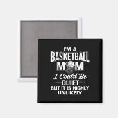 Fun Basketball Mama Merch - Einzigartiges Design f Magnet (Vorderseite/Rückseite)
