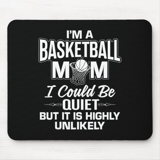 Fun Basketball Mama Merch - Einzigartiges Design f Mousepad (Vorne)
