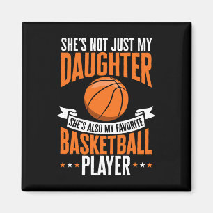 Fun Basketball Parent Sie ist mein Lieblingsbasket Magnet