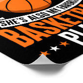Fun Basketball Parent Sie ist mein Lieblingsbasket Poster (Ecke)