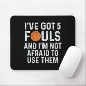 Fun Basketball Player Hoops 5 Fouls Mousepad (Mit Mouse)