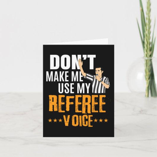 Fun Basketball Ref Hoops - Basketball-Schiedsricht Karte (Vorderseite)