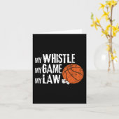 Fun Basketball Ref Hoops - Basketball-Schiedsricht Karte (Gelbe Blume)