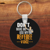 Fun Basketball Ref Hoops - Basketball-Schiedsricht Schlüsselanhänger (Vorderseite)