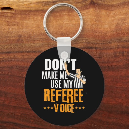 Fun Basketball Ref Hoops - Basketball-Schiedsricht Schlüsselanhänger (Vorderseite)