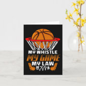 Fun Basketball Schiedsrichter Zitate Geschenk I Ho Karte (Gelbe Blume)