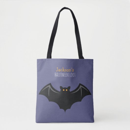 Fun Bat Kids Halloween Trick oder Trete Tasche (Vorderseite)