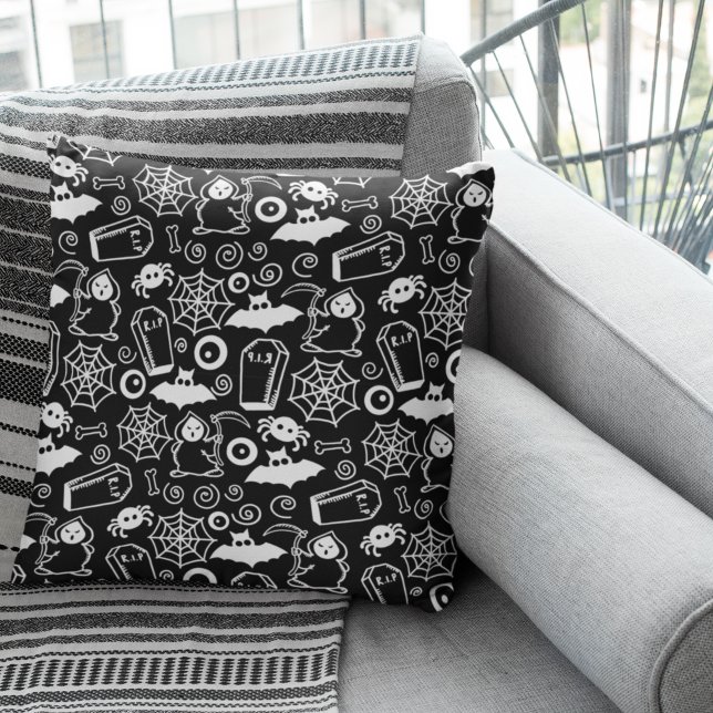 Fun Bat Pattern for Halloween Kissen (Von Creator hochgeladen)