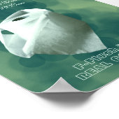 Fun Bathroom Signs, Green Decor, Wall Art Poster (Ecke)