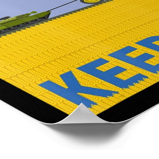 Fun Bauer Traktor Ukraine Flag Support Finder Ke Poster (Ecke)