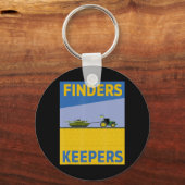 Fun Bauer Traktor Ukraine Flag Support Finder Ke Schlüsselanhänger (Vorderseite)