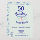 Fun Beach BBQ 50 and Fabulous Birthday Party  (Vorne/Hinten)