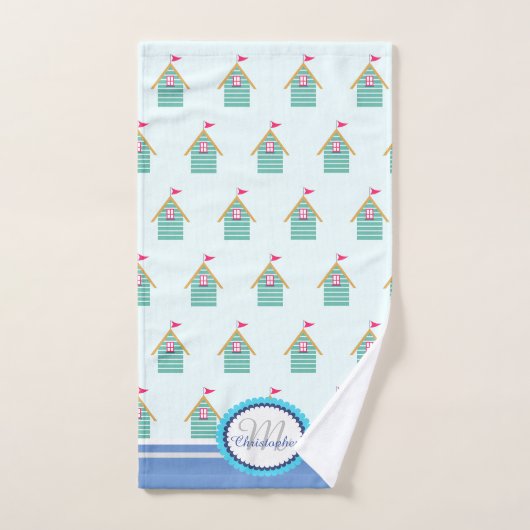 Fun Beach Blue Bath Handtuch Set (Handtuch)