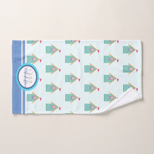 Fun Beach Blue Bath Handtuch Set (Handtuch)