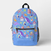 Fun Beach Blue Electronics Bag Bedruckter Rucksack (Vorderseite)