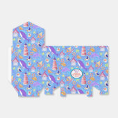 Fun Beach Blue Favor Box Geschenkschachtel (Ungefaltet)