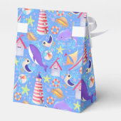 Fun Beach Blue Favor Box Geschenkschachtel (Rückseite)