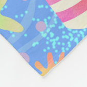 Fun Beach Blue Fleece Blanket (Ecke)