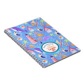 Fun Beach Blue Notebook Notizblock (Rechte Seite)