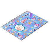 Fun Beach Blue Notebook Notizblock (Linke Seite)