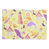 Fun Beach gelb Kissenbezug (Rückseite)