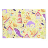 Fun Beach gelb Kissenbezug (Vorderseite)