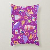 Fun Beach Magenta Accent Kissen (Vorderseite(Vertikal))