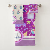 Fun Beach Magenta Badetuch Set (Insitu)