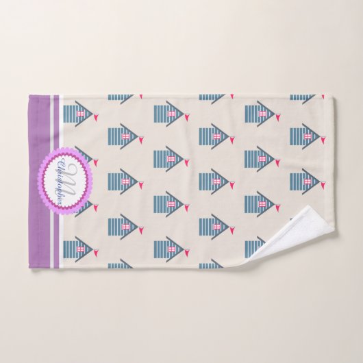 Fun Beach Magenta Badetuch Set (Handtuch)