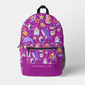 Fun Beach Magenta Electronics Bag Bedruckter Rucksack (Vorderseite)