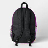 Fun Beach Magenta Electronics Bag Bedruckter Rucksack (Rückseite)