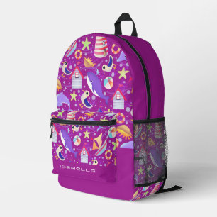 Fun Beach Magenta Electronics Bag Bedruckter Rucksack