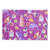 Fun Beach Magenta Kissenbezug (Rückseite)