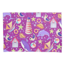 Fun Beach Magenta Kissenbezug