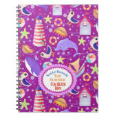 Fun Beach Magenta Notebook Notizblock (Vorderseite)