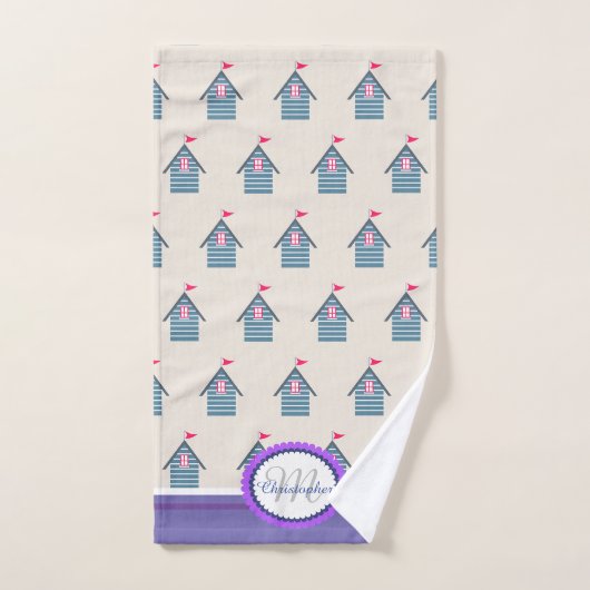 Fun Beach Navy Badetuch Set (Handtuch)