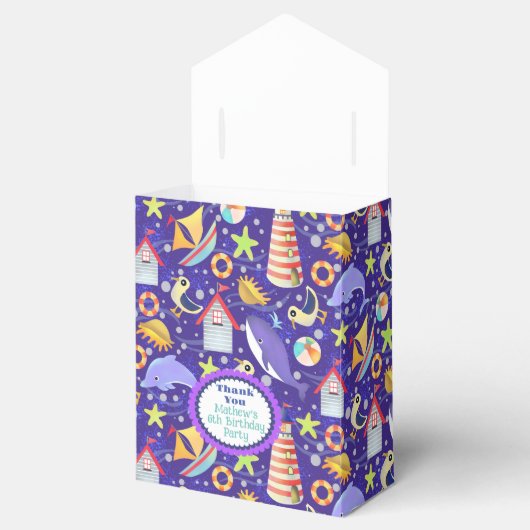 Fun Beach Navy Fvor Box Geschenkschachtel (Geöffnet)