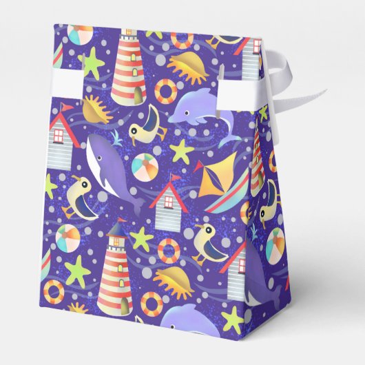 Fun Beach Navy Fvor Box Geschenkschachtel (Rückseite)