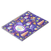 Fun Beach Navy Notebook Notizblock (Linke Seite)