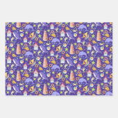 Fun Beach Navy Wrapping Paper Geschenkpapier Set (Vorderseite 2)