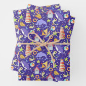 Fun Beach Navy Wrapping Paper Geschenkpapier Set (Beispiel)