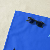 Fun Beach Redewendungen Blue Beach Typografie Strandtuch (Beispiel)