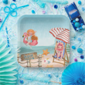 Fun Beach Summer mit Freunden Pappteller (Party)