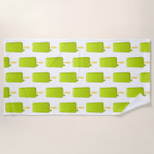 Fun Beach Towel - Ice Lollies Green Strandtuch (Vorderseite)