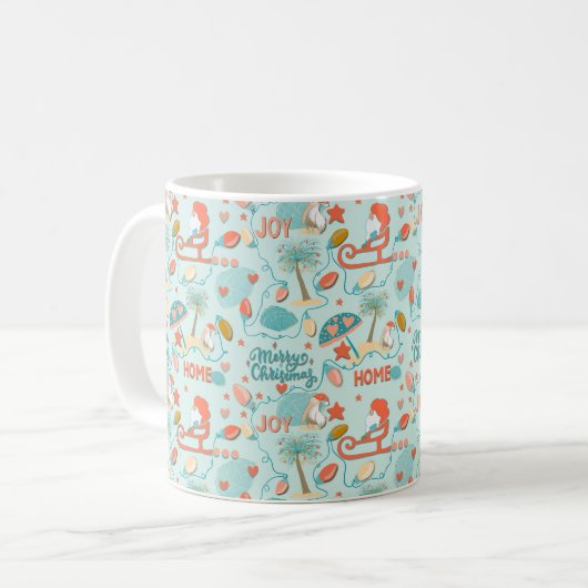 Fun Beach, Weihnachten an der Küste Kaffeetasse (Vorderseite Links)