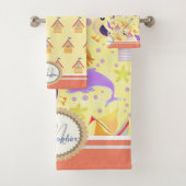 Fun Beach Yellow Bath Handtuch Set (Insitu)