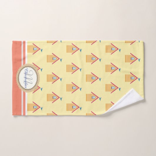 Fun Beach Yellow Bath Handtuch Set (Handtuch)